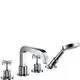 AXOR-HG-4-Loch-Wannenarmatur-Axor-Citterio-F-Set-f-Fliesenrand-mit-Kreuzgriff-chrom-39453000 gallery number 1